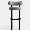 Fat Black Steel 75cm Bar Stool