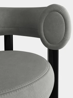 Fat Black Steel 75cm Bar Stool