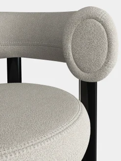 Fat Black Steel 75cm Bar Stool