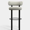 Fat Black Steel 75cm Bar Stool