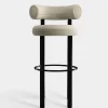 Fat Black Steel 75cm Bar Stool