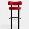 Fat Black Steel 75cm Bar Stool