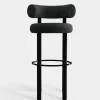 Fat Black Steel 75cm Bar Stool