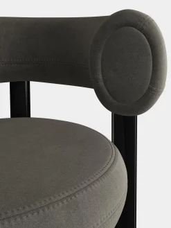 Fat Black Steel 75cm Bar Stool