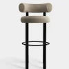 Fat Black Steel 75cm Bar Stool