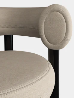 Fat Black Steel 75cm Bar Stool