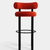Fat Black Steel 75cm Bar Stool