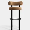 Fat Black Steel 75cm Bar Stool