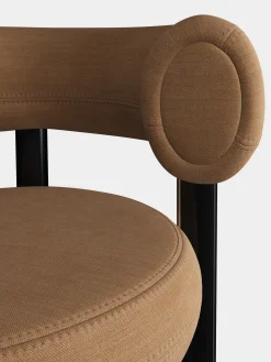 Fat Black Steel 75cm Bar Stool