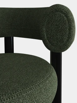 Fat Black Steel 75cm Bar Stool