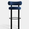 Fat Black Steel 75cm Bar Stool