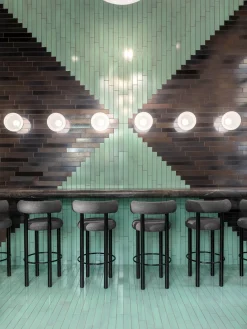 Fat Black Steel 75cm Bar Stool