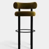 Fat Black Steel 75cm Bar Stool