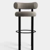 Fat Black Steel 75cm Bar Stool