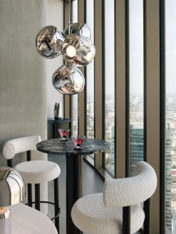 Fat Black Steel 65cm Counter Stool