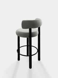Fat Black Steel 65cm Counter Stool