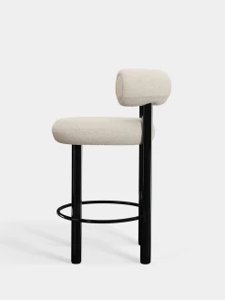 Fat Black Steel 65cm Counter Stool