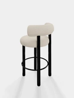 Fat Black Steel 65cm Counter Stool