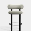 Fat Black Steel 65cm Counter Stool