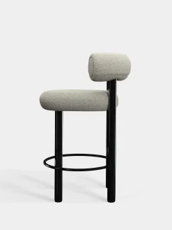 Fat Black Steel 65cm Counter Stool