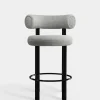 Fat Black Steel 65cm Counter Stool
