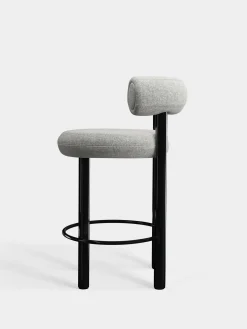 Fat Black Steel 65cm Counter Stool