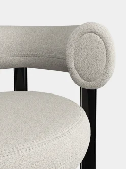 Fat Black Steel 65cm Counter Stool