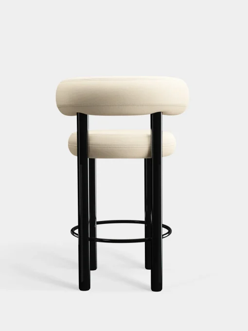 Fat Black Steel 65cm Counter Stool