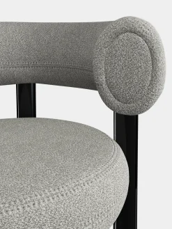 Fat Black Steel 65cm Counter Stool