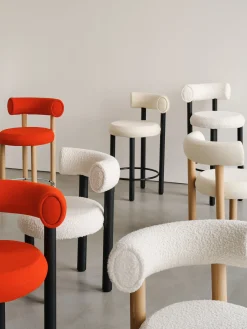 Fat Black Steel 65cm Counter Stool