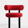 Fat Black Steel Dining Chair