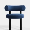 Fat Black Steel Dining Chair