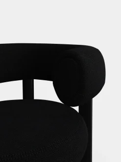 Fat Black Steel Lounge Chair