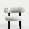 Fat Black Steel Lounge Chair