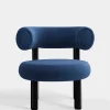 Fat Black Steel Lounge Chair