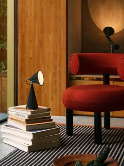 Fat Black Steel Lounge Chair