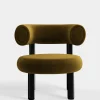 Fat Black Steel Lounge Chair