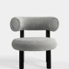 Fat Black Steel Lounge Chair