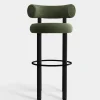 Fat Black Wood 75cm Bar Stool