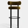 Fat Black Wood 75cm Bar Stool