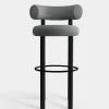 Fat Black Wood 75cm Bar Stool
