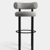 Fat Black Wood 75cm Bar Stool