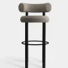 Fat Black Wood 75cm Bar Stool