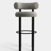 Fat Black Wood 75cm Bar Stool