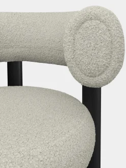 Fat Black Wood 75cm Bar Stool