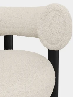 Fat Black Wood 75cm Bar Stool