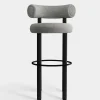 Fat Black Wood 75cm Bar Stool