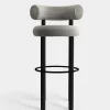 Fat Black Wood 75cm Bar Stool