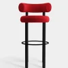 Fat Black Wood 75cm Bar Stool
