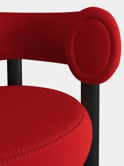 Fat Black Wood 75cm Bar Stool